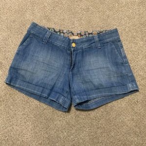 Paige short denim stretch shorts